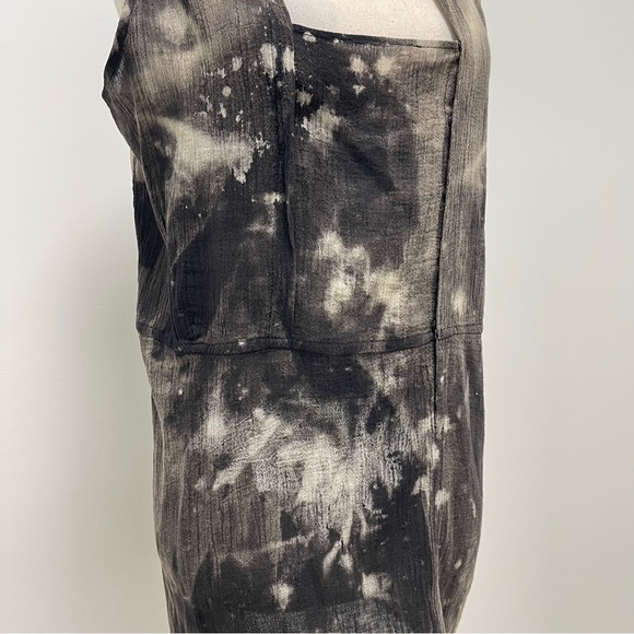 Electric Feathers Sleeveless Black Raw Tie Dye Tunic Size Small - Picture 6 of 14